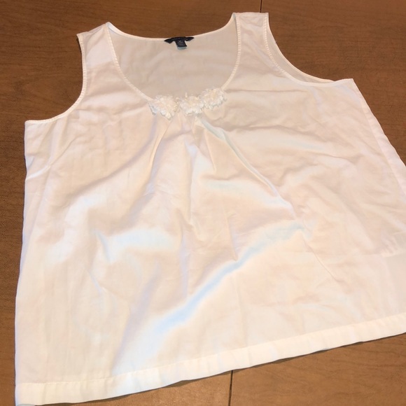 White TOMMY HILFIGER Sleeveless Top Blouse XXL - Picture 2 of 8
